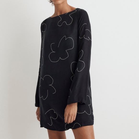 NWT! MADEWELL black soft shift dress, S. - Picture 8 of 13